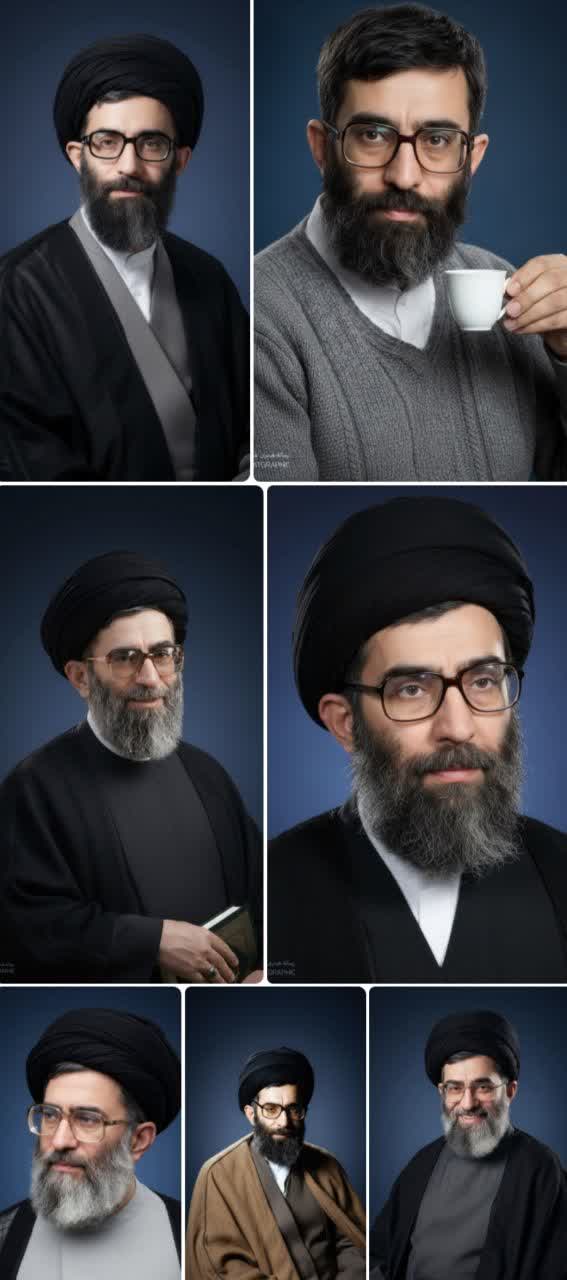 مجموعه تصاویر بازسازی شده از جوانی رهبر انقلاب